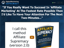 Tablet Screenshot of affiliatesupremacy.com